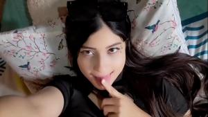 Fucking my cute stepdaughter while she studies for an exam