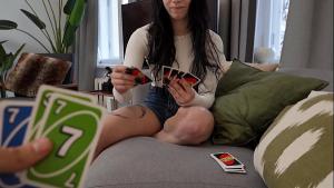 Erotic Uno: Unplanned Strip &amp; Cumshot Game